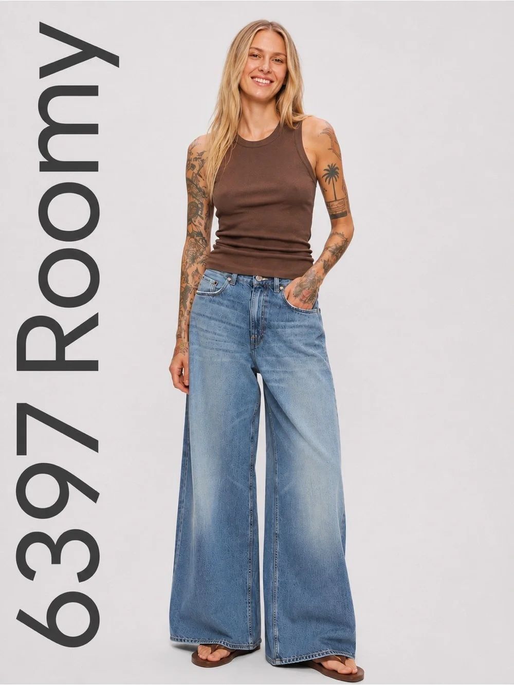 6397 Roomy Jean – 90’s Blue | Made in Italy | Wide Leg | Size 24